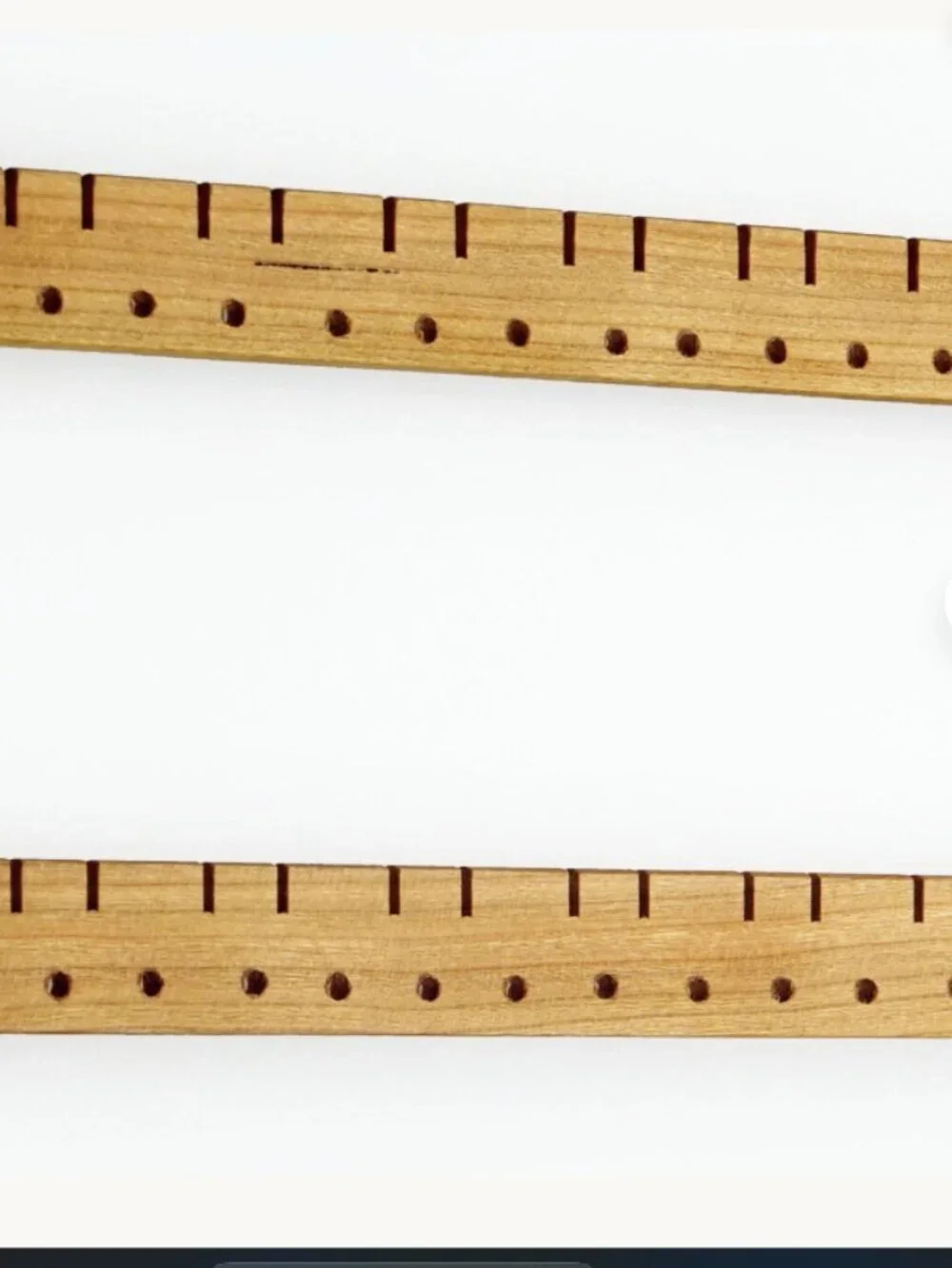 WALL MOUNT CHERRY WOOD EARRINGS HOLDER DISPLAY FOR 96 PAIRS NWOT